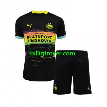 Billige Fotballdrakter PSV Barn Bortedraktsett 2024/25 Kortermet